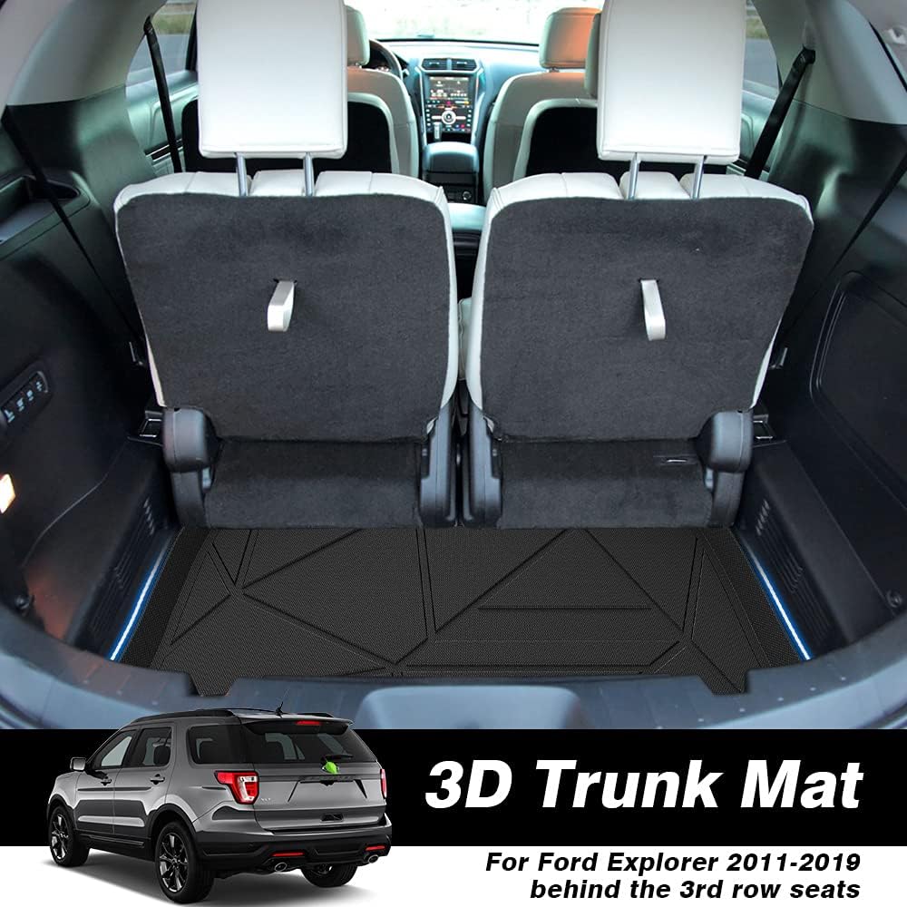 Black Non-Slip Car Cargo Mat Pack of 2 L9046