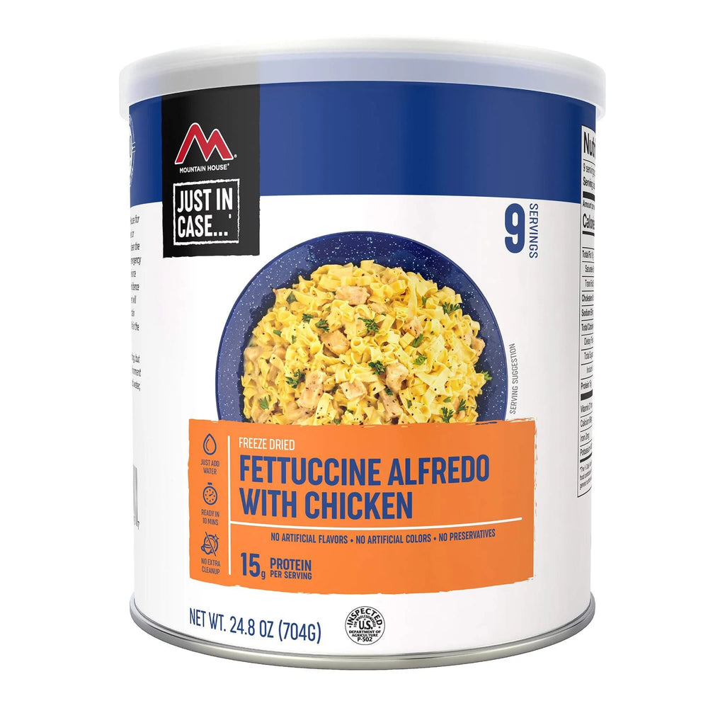 6 Cans Pack Freeze Dried Fettuccine Alfredo with Chicken #10 Can J288
