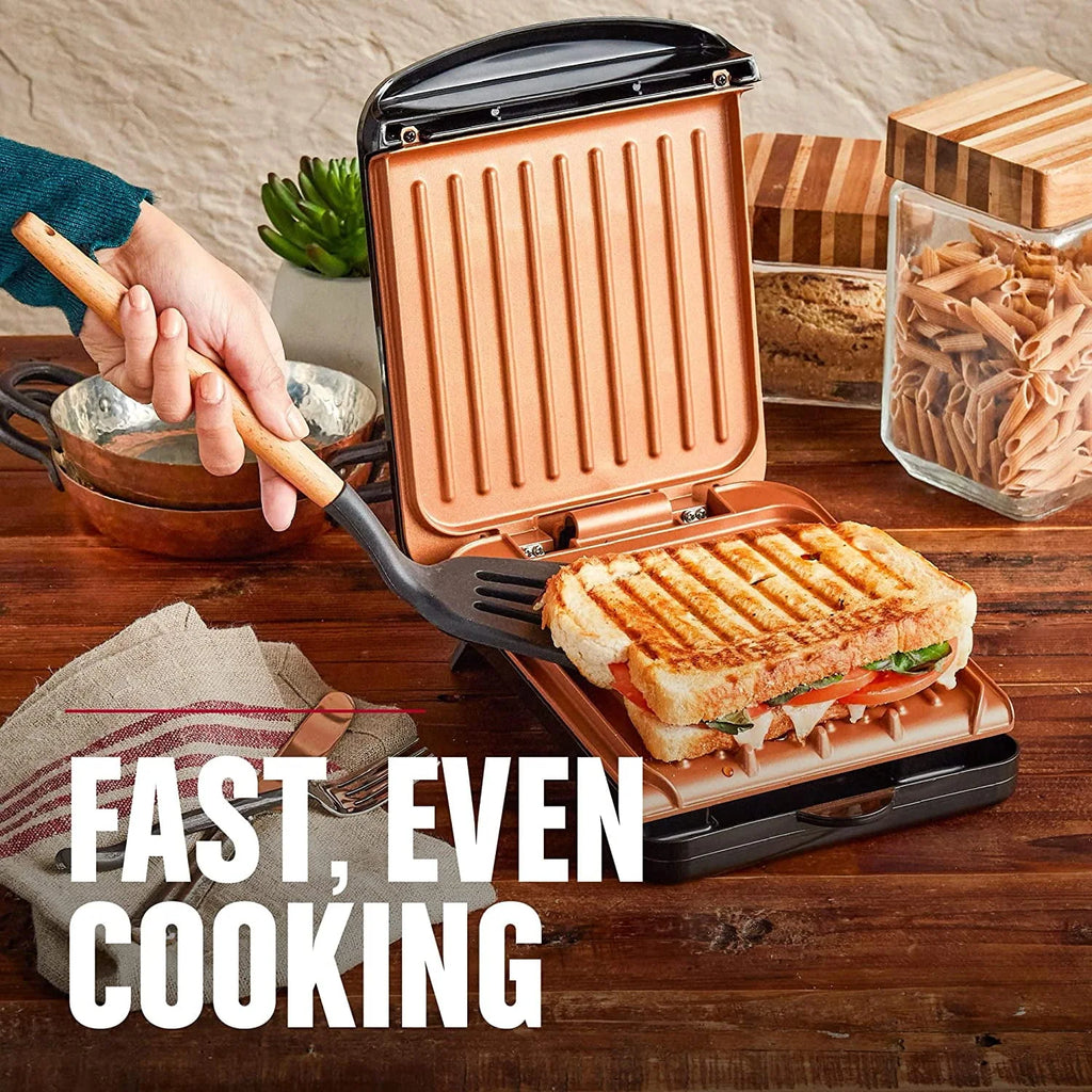 Black Electric Indoor Grill and Panini Press E4888
