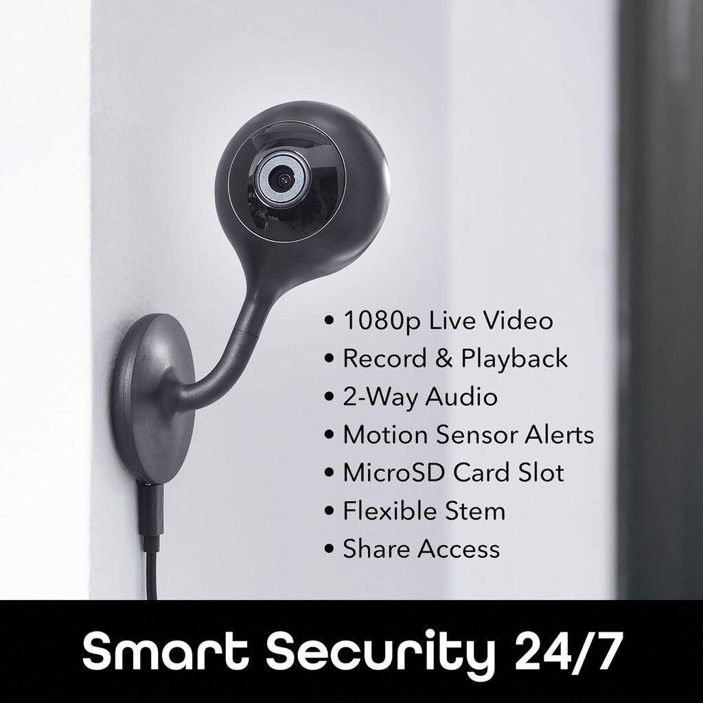 2 Pack 1080p HD Indoor Smart Security Camera with 2-Way Talk and Motion Detection Y283851