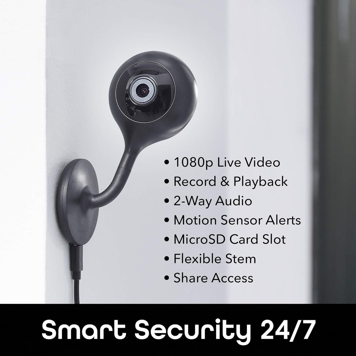 2 Pack 1080p HD Indoor Smart Security Camera with 2-Way Talk and Motion Detection Y283851