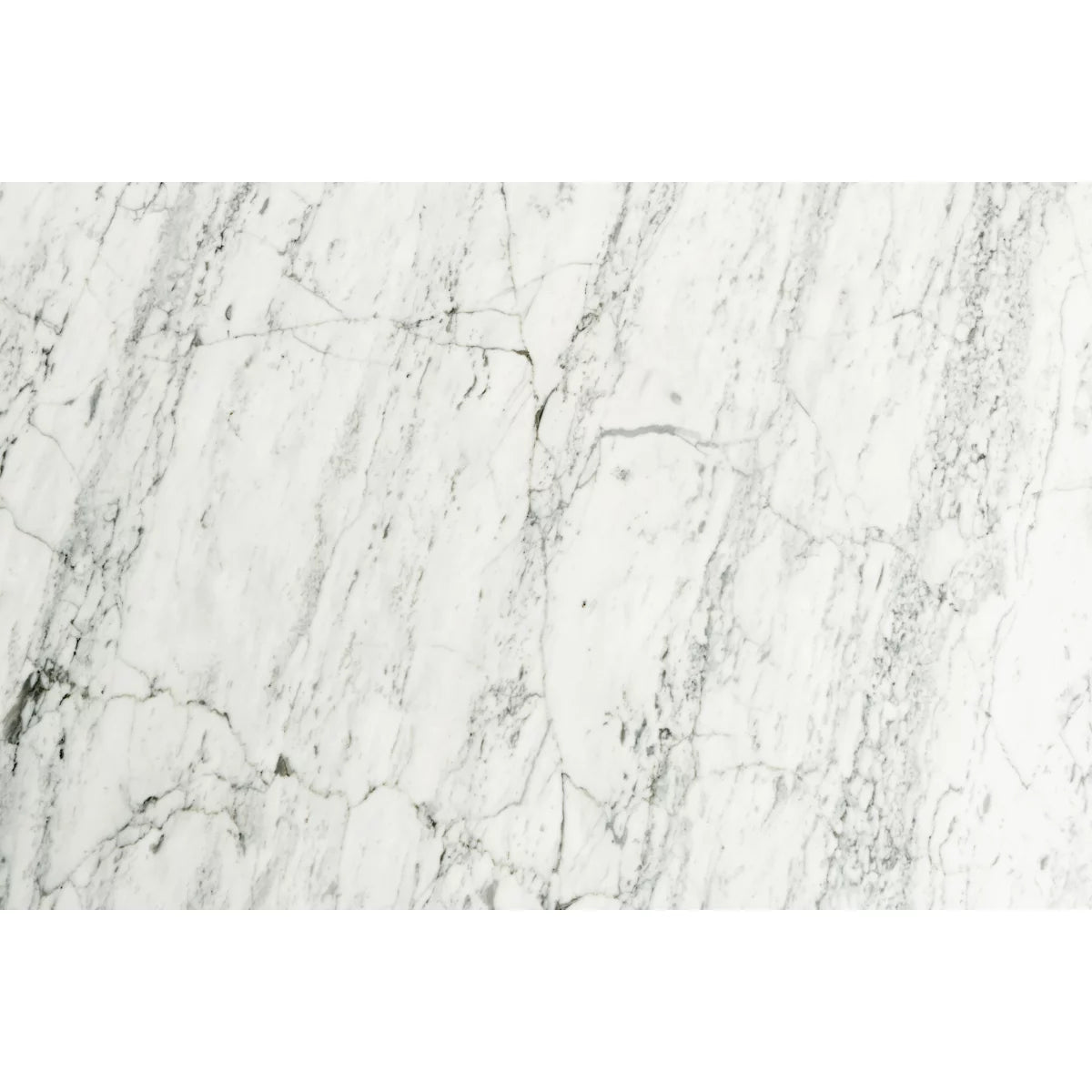 White and Beige Rectangular Marble Side Table X776093