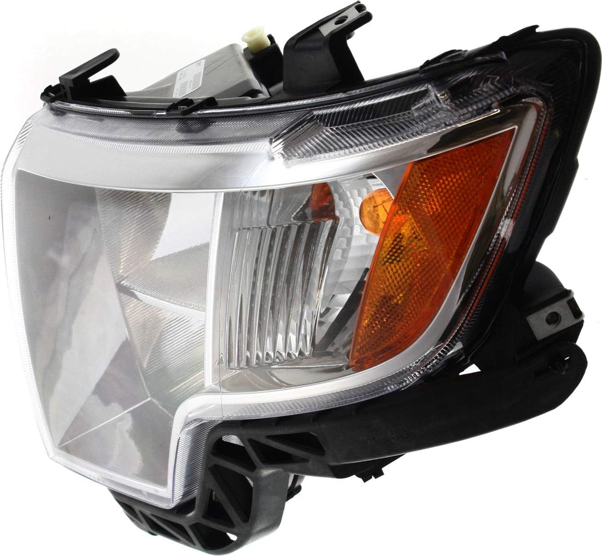Headlight Assembly Compatible with 2007-2010 Ford Edge Halogen Chrome Driver Side G12783