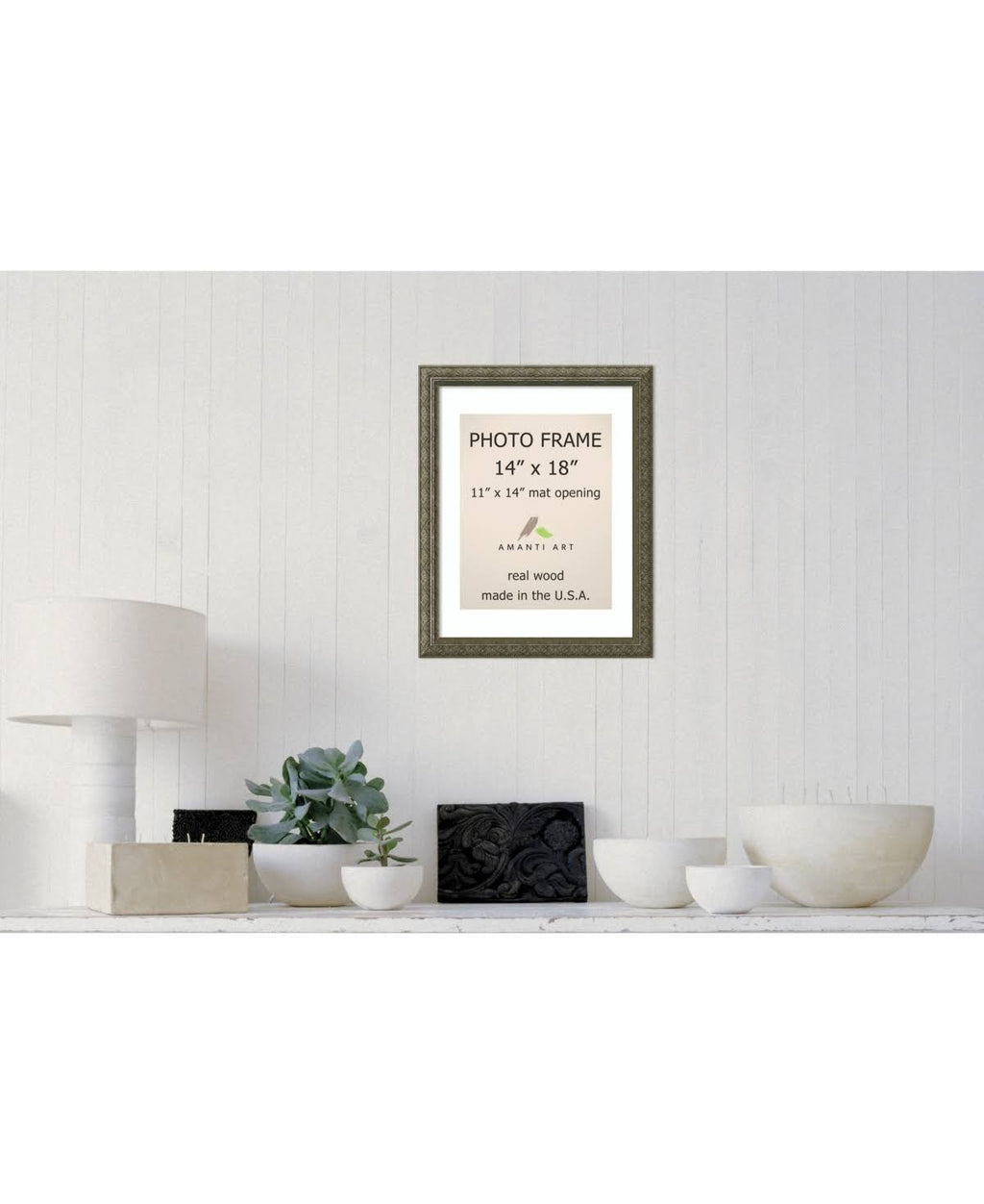 Pewter Matted Photo Frame F62863