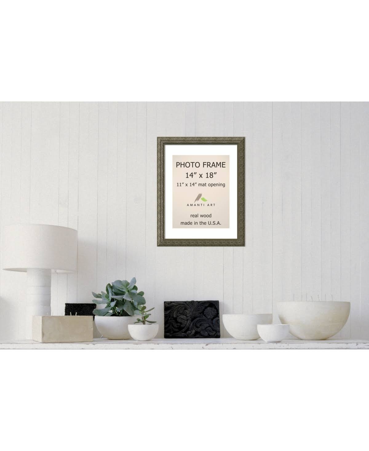 Pewter Matted Photo Frame F62863