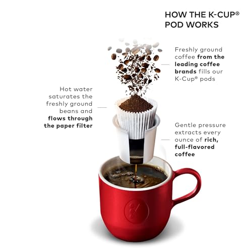 Brushed Silver Single Serve K-Cup Pod Coffee Maker S963818