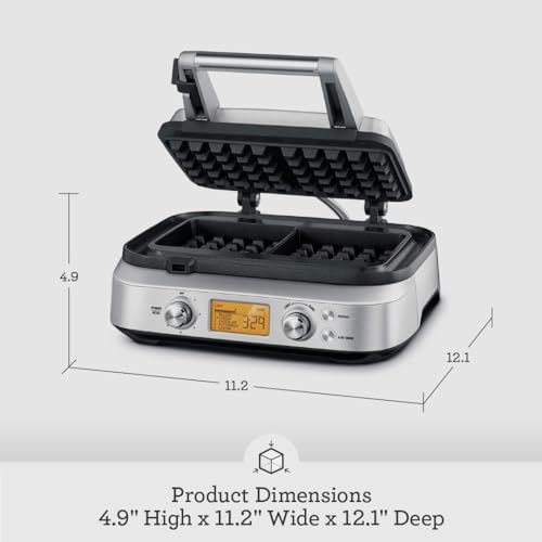 Stainless Steel 2 Slice Waffle Maker X3617