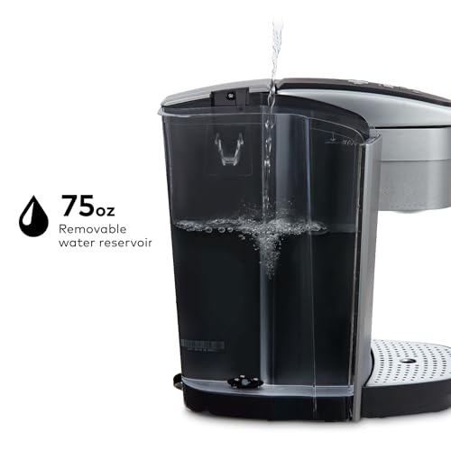 Brushed Silver Single Serve K-Cup Pod Coffee Maker S963818
