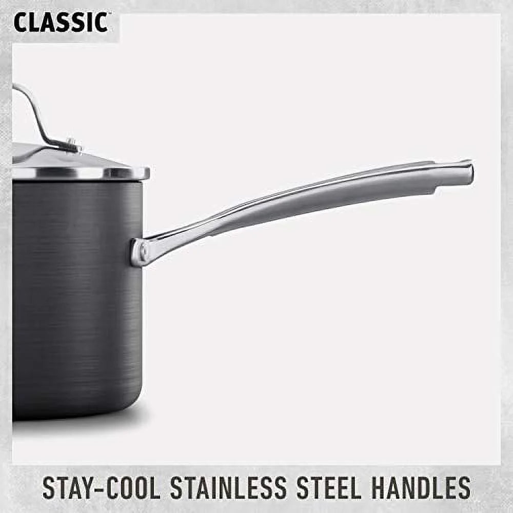 Grey 5 Quart Nonstick Saute Pan with Cover H816