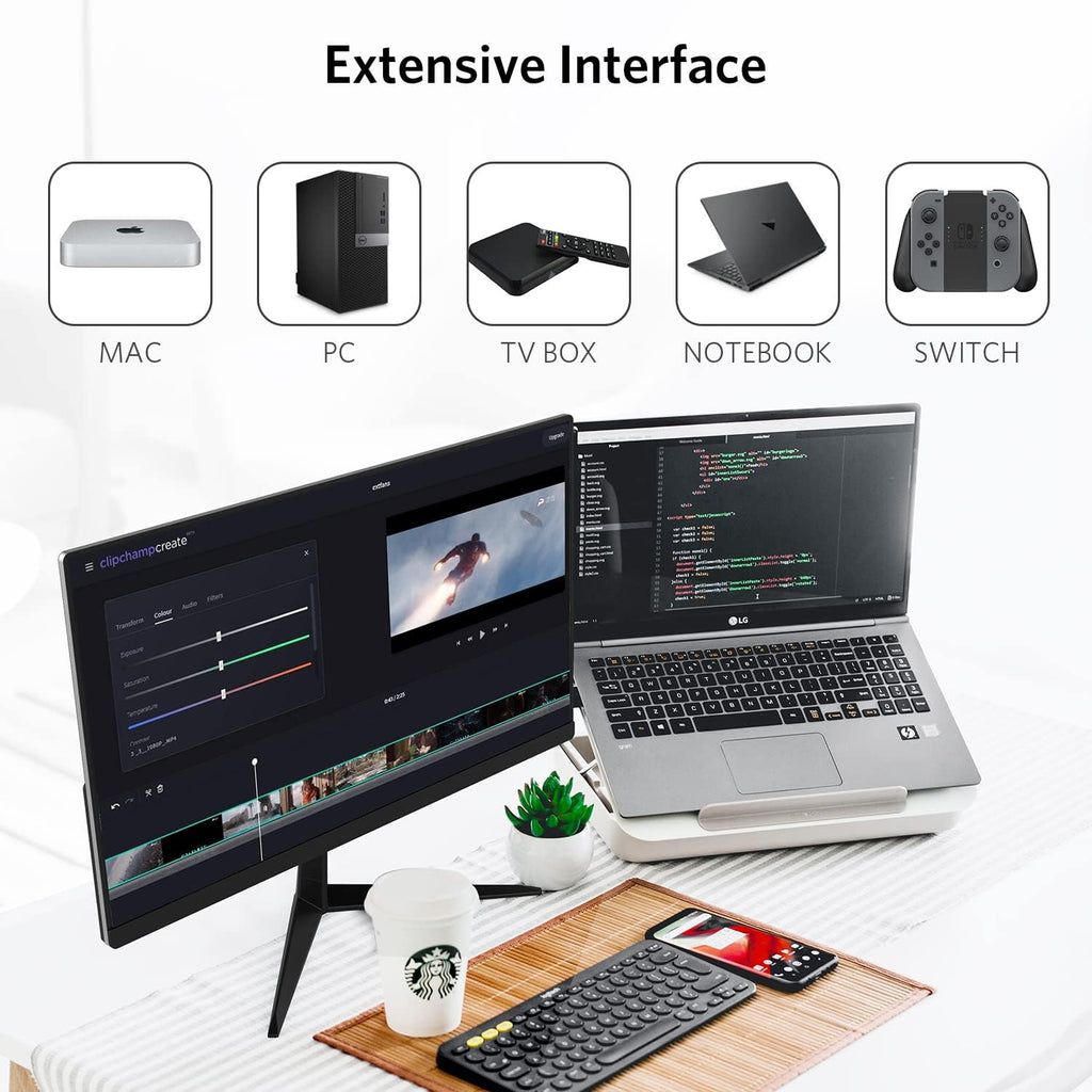 22” 144Hz 1920 x 1080p Full HD Flat Computer Monitor with HDMI Display Ports, Adjustable Tilt, Black Z818