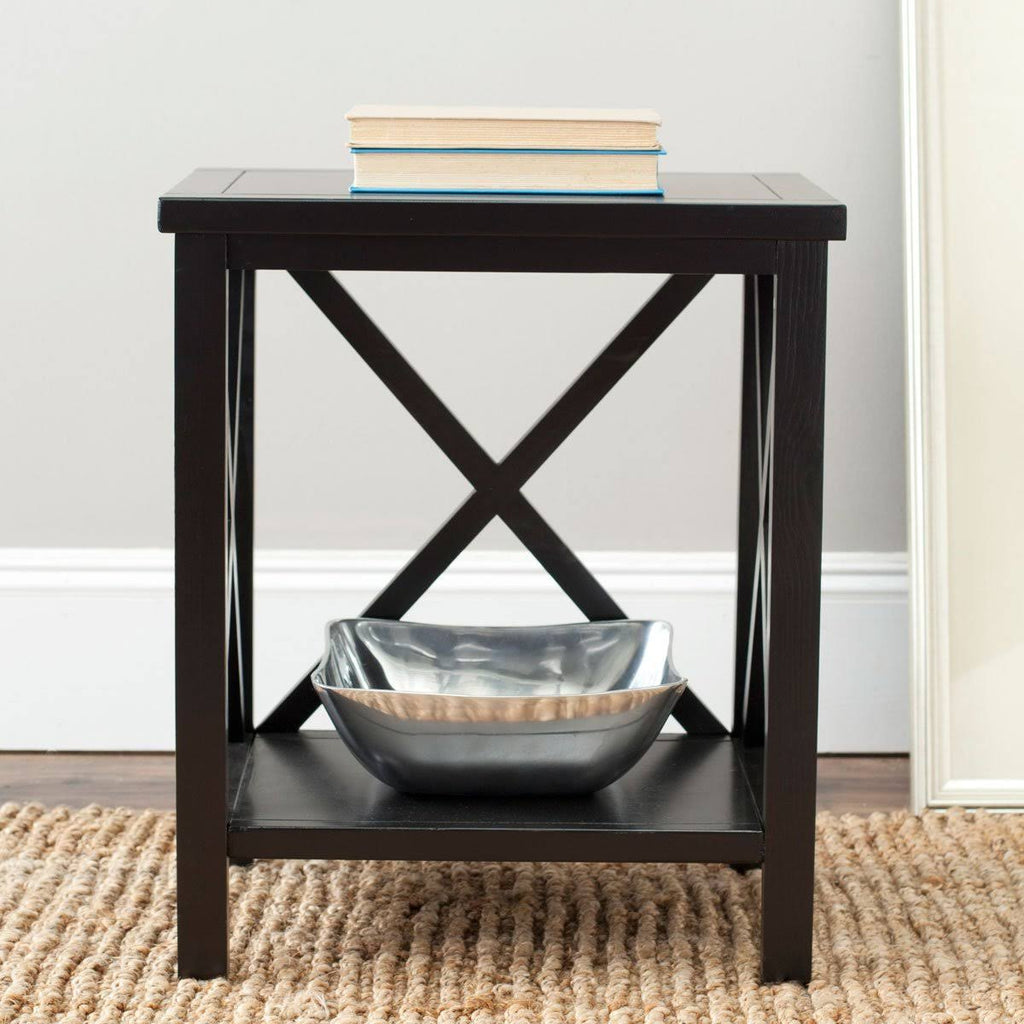 White Cross Back End Table R5405