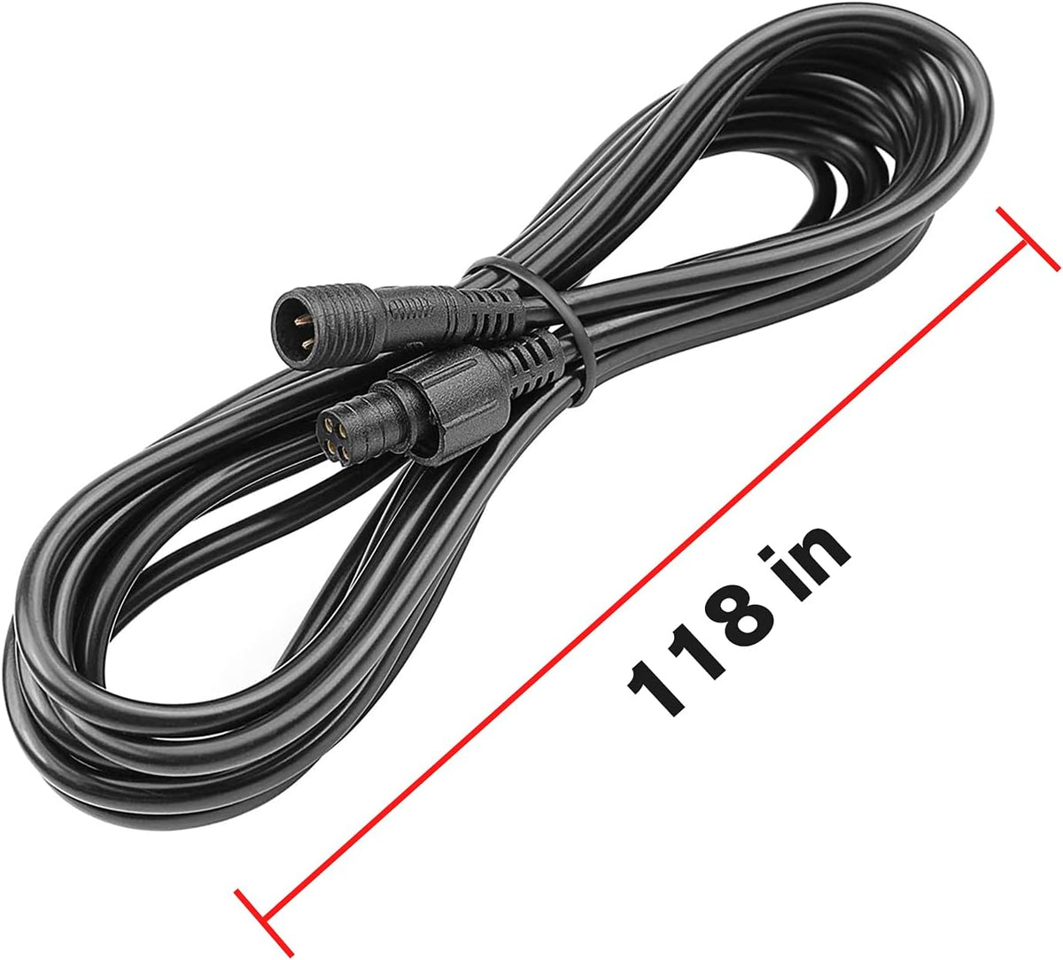 10FT 4Pin Extension Wire Cable for RGB LED Lights (4 Packs) H4610