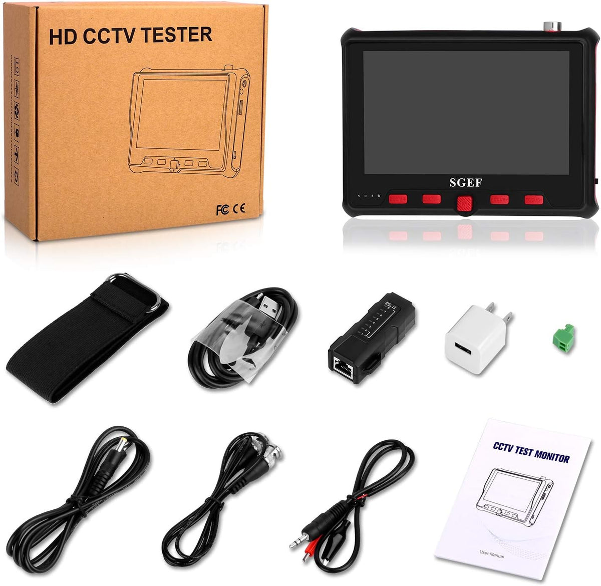 5'' Wrist CCTV Tester Analog Camera Monitor, Pack of 2 S10518