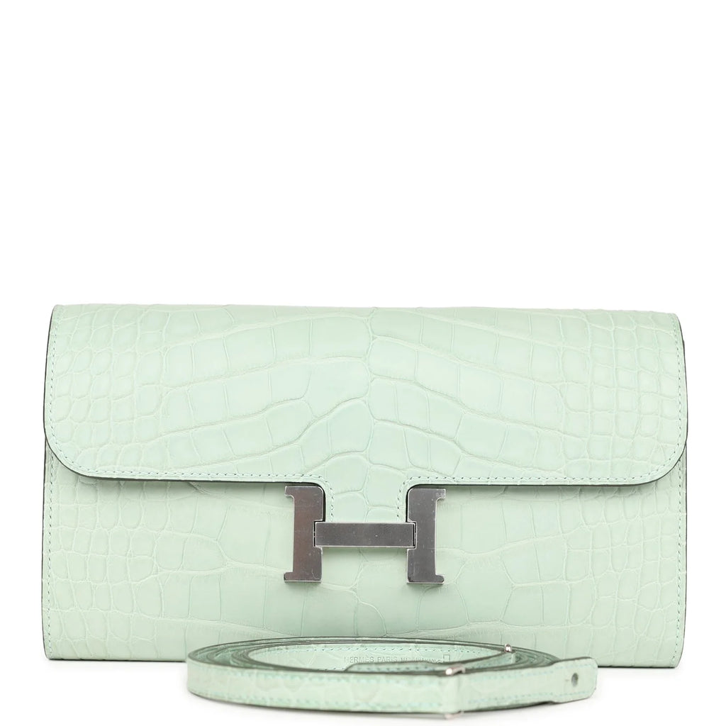 Vert D'eau Matte Alligator Wallet F53856