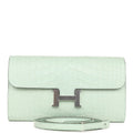 Vert D'eau Matte Alligator Wallet F53856