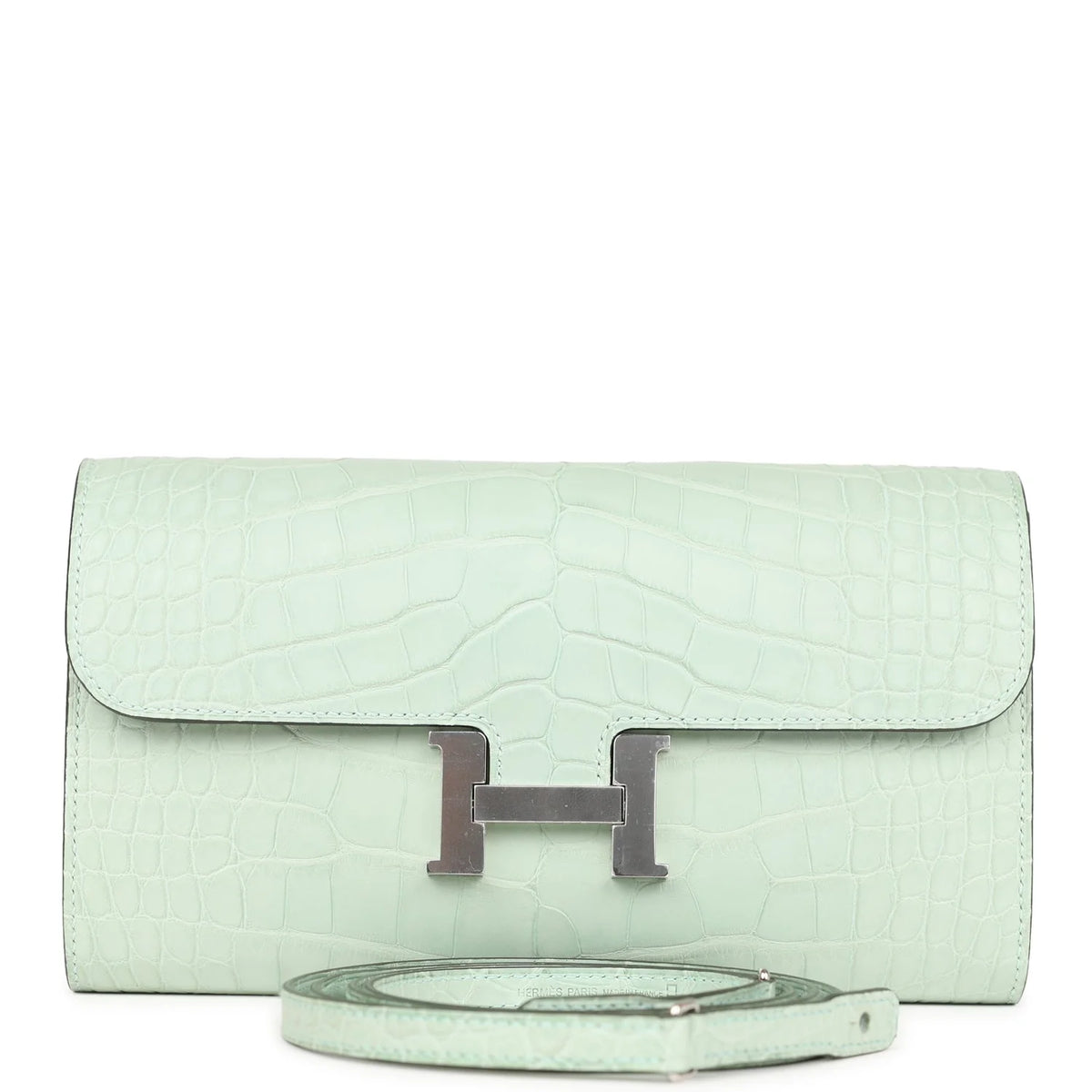 Vert D'eau Matte Alligator Wallet F53856