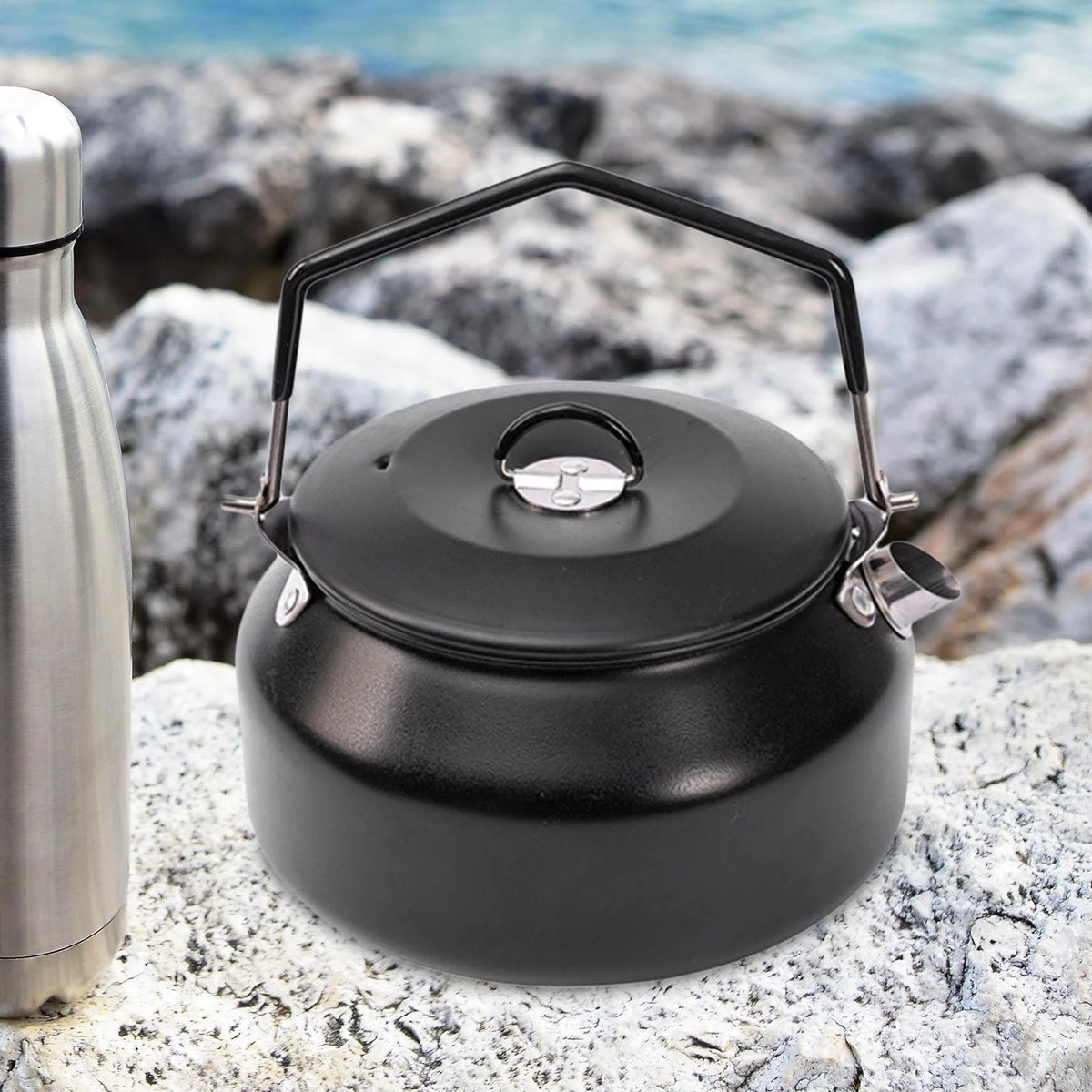 Camping Water Kettle Black D76456