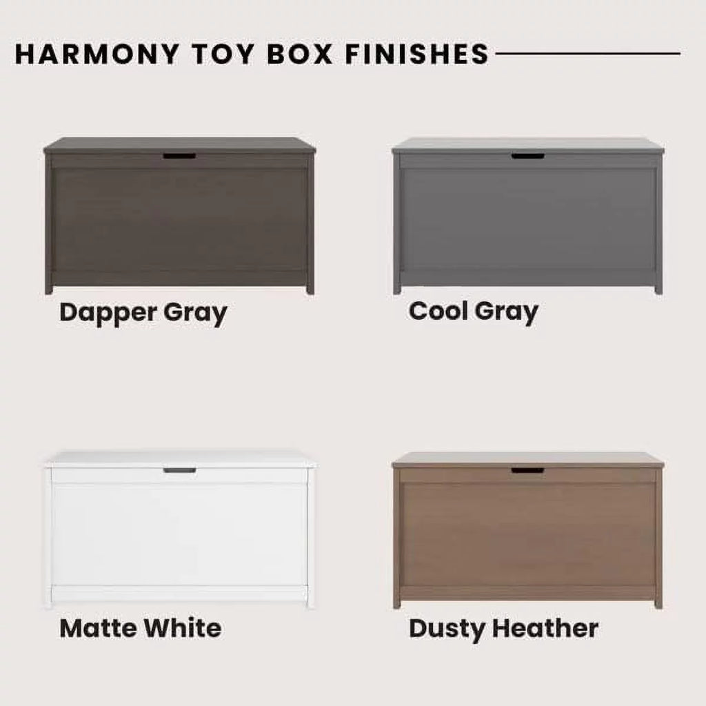 32” Wood Toy Box Chest with 2 Safety Hinges V6079