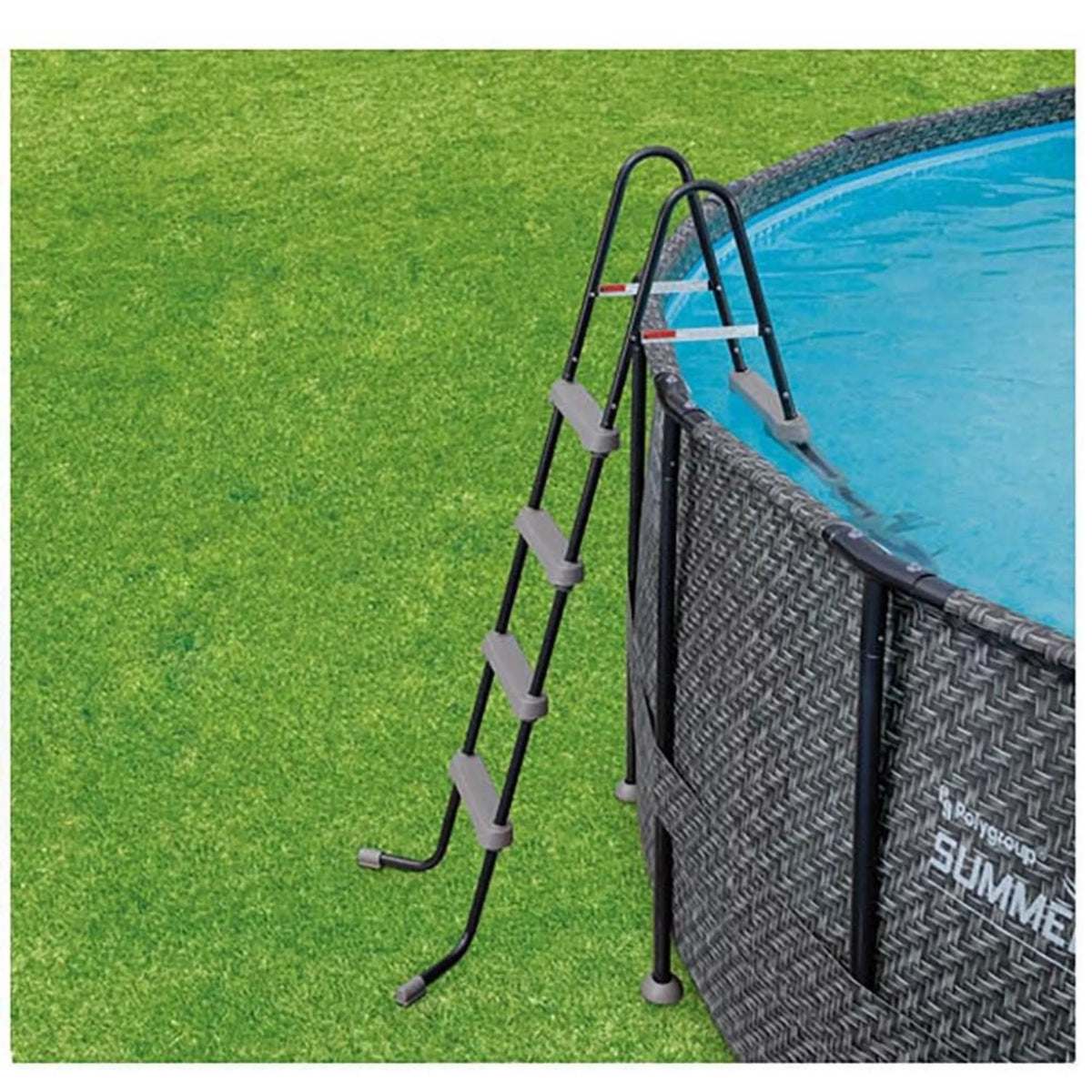 18ft x 48in Above Ground Frame Swimming Pool Set with Pump X1353