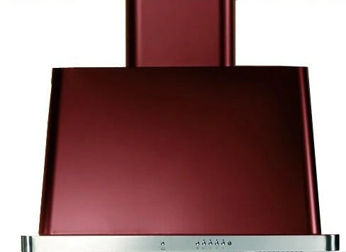 30 in. Burgundy Wall Mount Range Hood with 600 CFM Blower V762