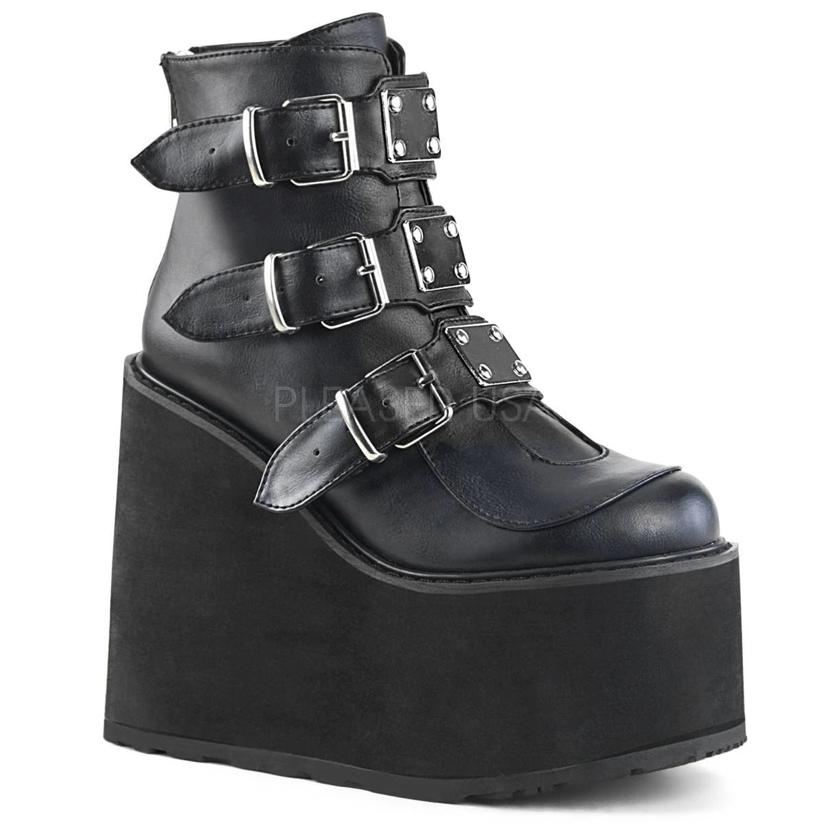 White Vegan Leather Swing-105 Shoes X4625