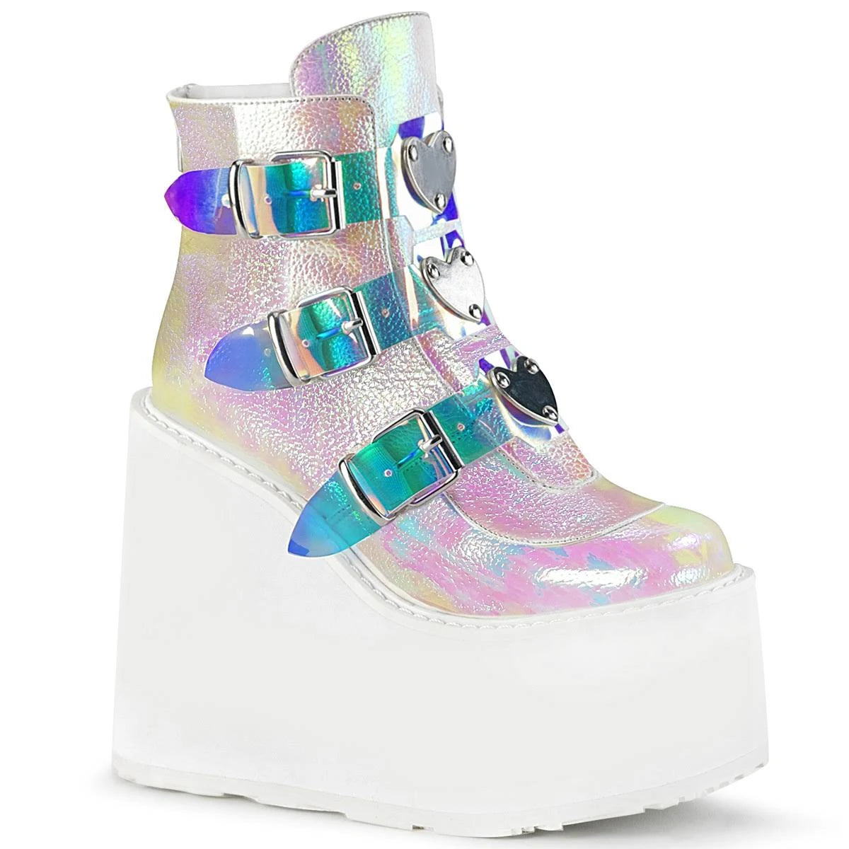 White Vegan Leather Swing-105 Shoes X4625