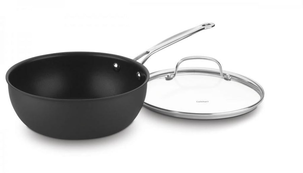 Non-Stick Hard Anodized 3 Qt. Chef'S Pan with Cover C828