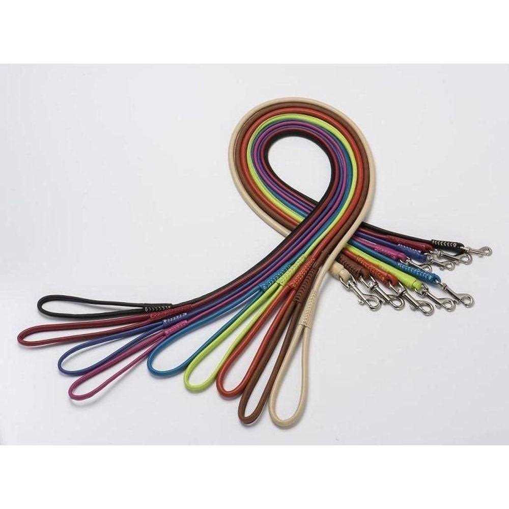 Soft Leather Round Leash E5608