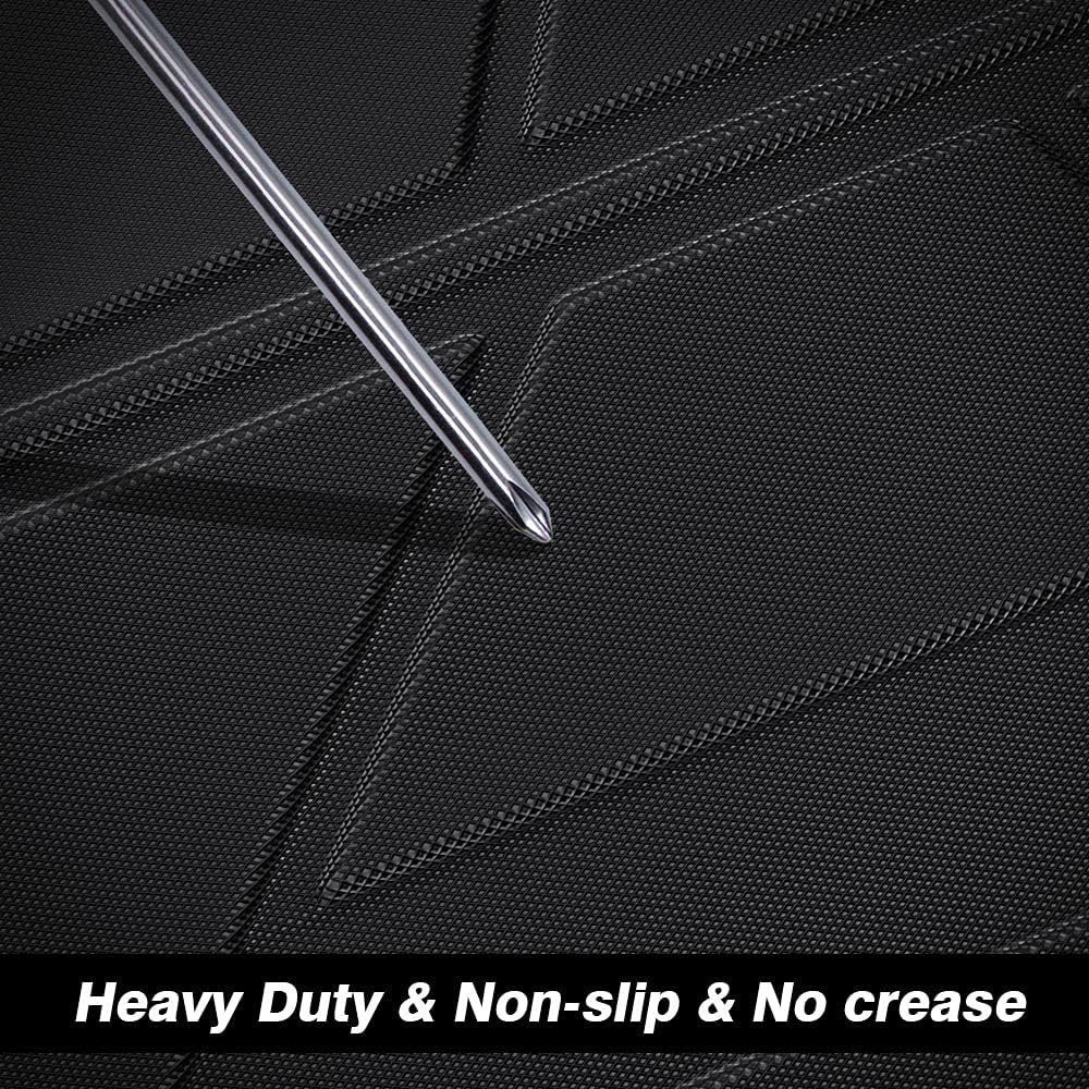 Black Non-Slip Car Cargo Mat Pack of 2 L9046