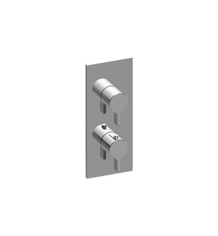 Polished Nickel Square Thermostatic Valve Trim Plate Q11979