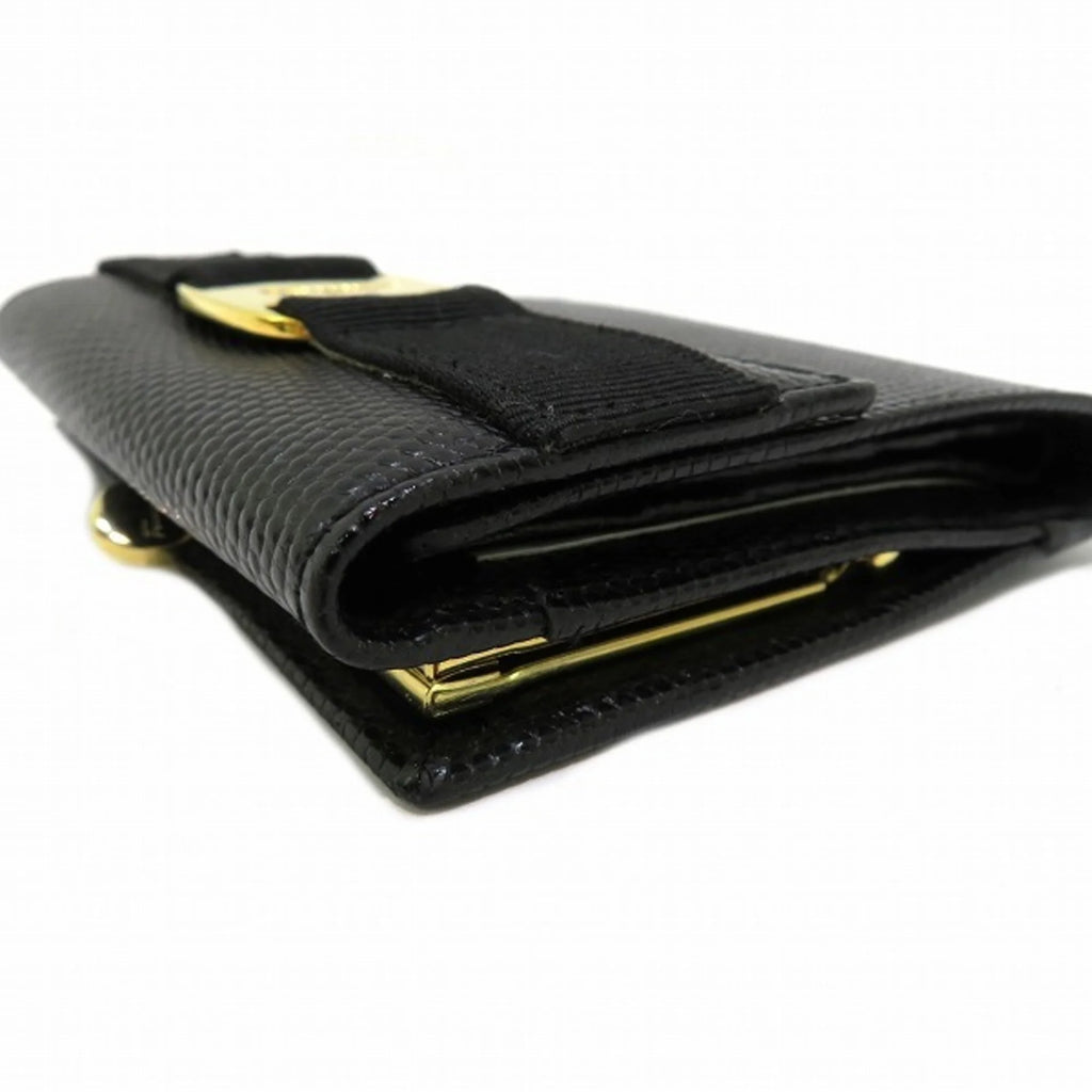 Pre-Owned Black Bifold Wallet V108223