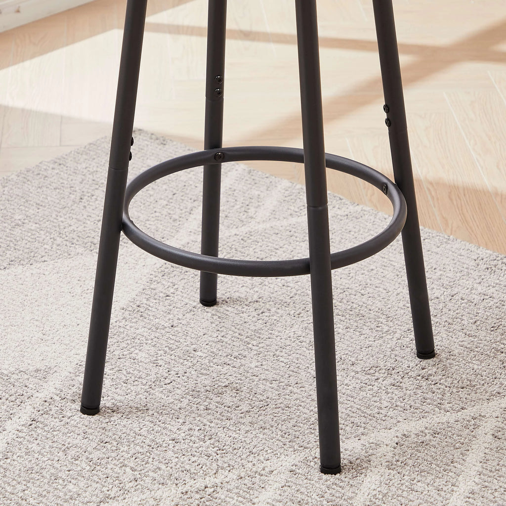 Rustic 3-Piece Dining Table Set with 2 Stools Y80075