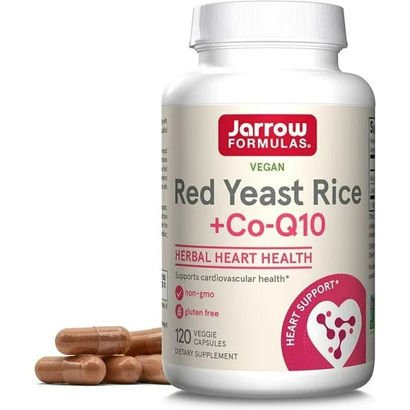 Red Yeast Rice 1200 mg & Co-Q10 100 mg Veggie Caps Dietary Supplement Z729