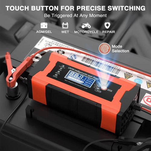 12V/10A 24V/5A Car Battery Charger with LCD Display B455