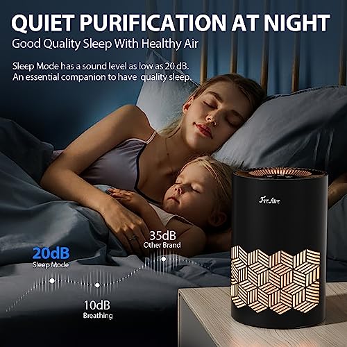 HEPA Air Purifier with RGB Lights (Black) P877982