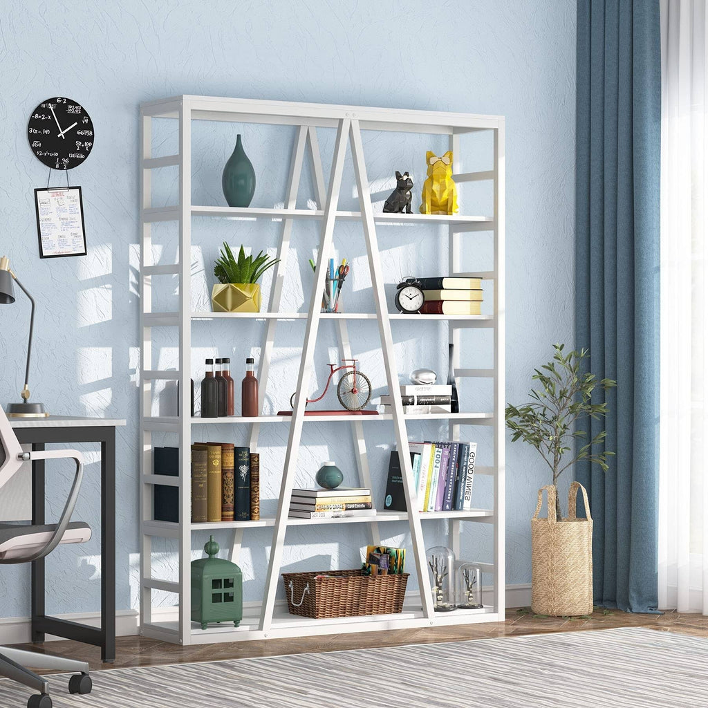 White Open Bookshelf Y63194