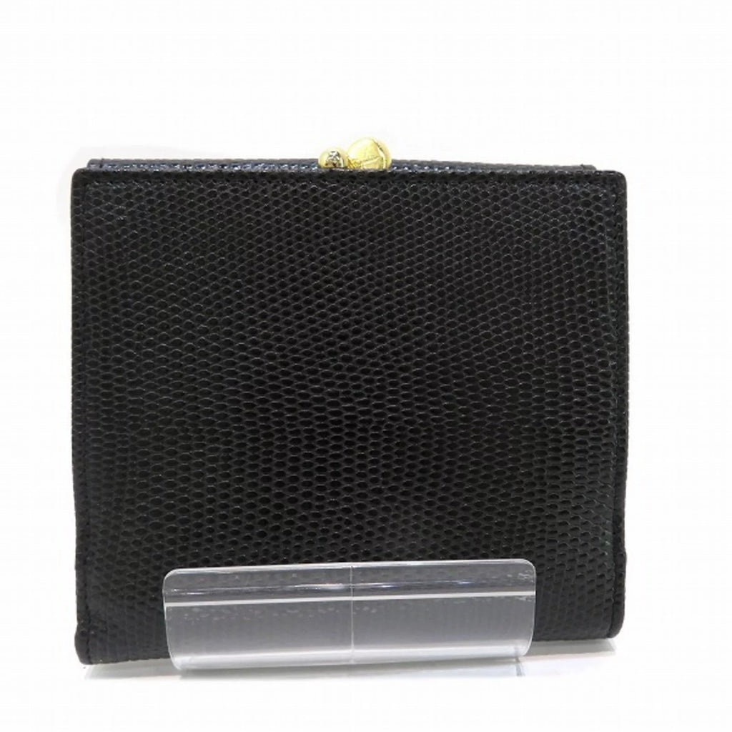Pre-Owned Black Bifold Wallet V108223