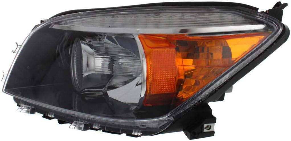 Black Bezel Headlight Assembly Pair X8210