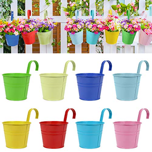 Metal Hanging Flower Pots 4 PCS W485833
