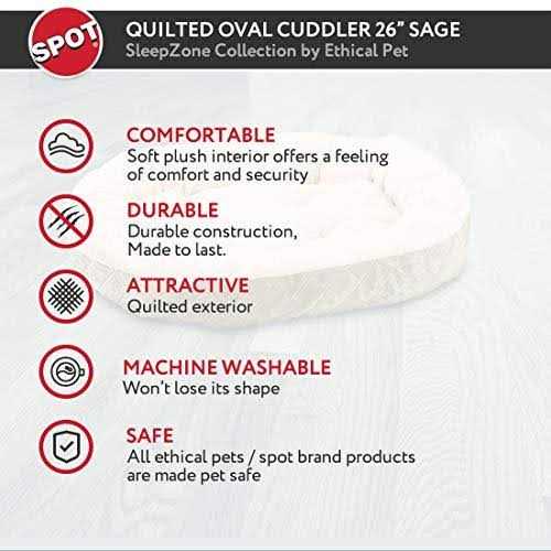 Quilted Oval Cuddler Pet Bed R72855