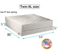 Twin Extra Long Mattress and Low Profile Box Spring Set M22282