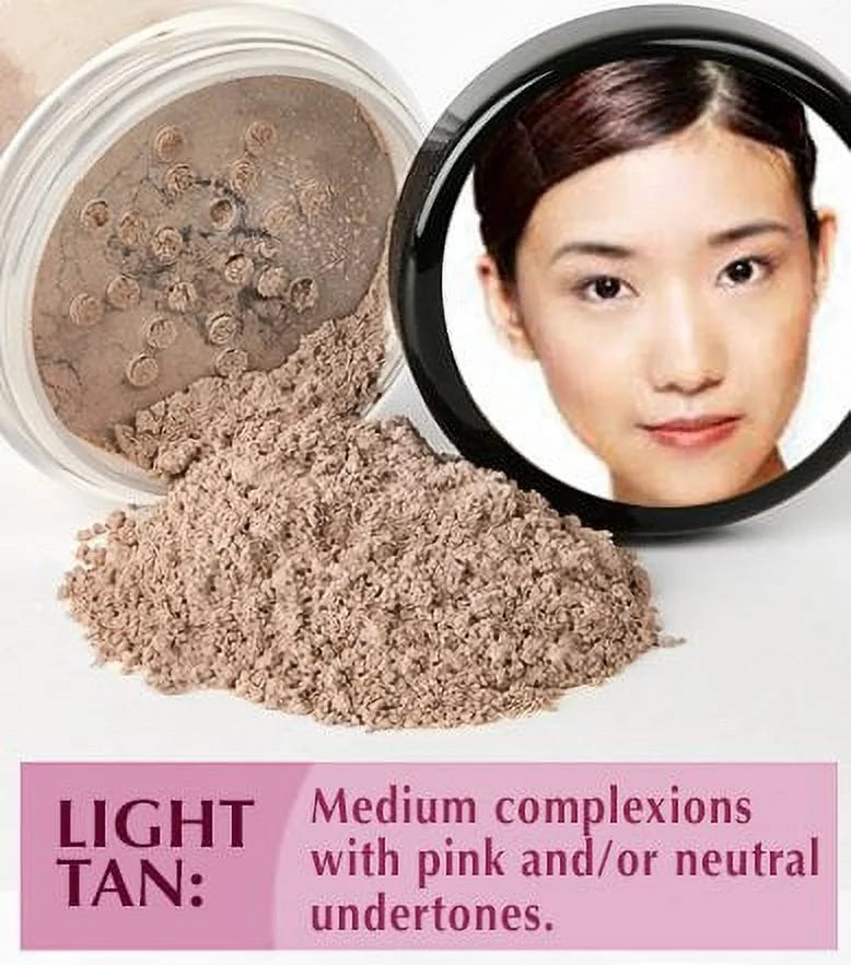 Light Tan Foundation & Medium Concealer Mineral Makeup Kit D859538