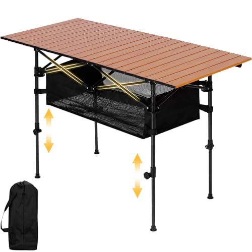 Portable Folding Aluminum Camping Table with Carry Bag W19008