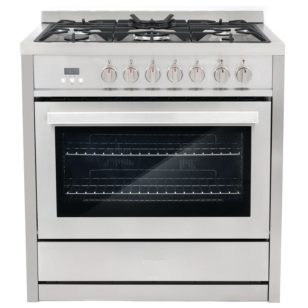 5 Piece Kitchen Appliance Package with Dual Fuel Range, Island Range Hood, Built-in Dishwasher, French Door Refrigerator & 48 Bottle Wine Refrigerator K1470