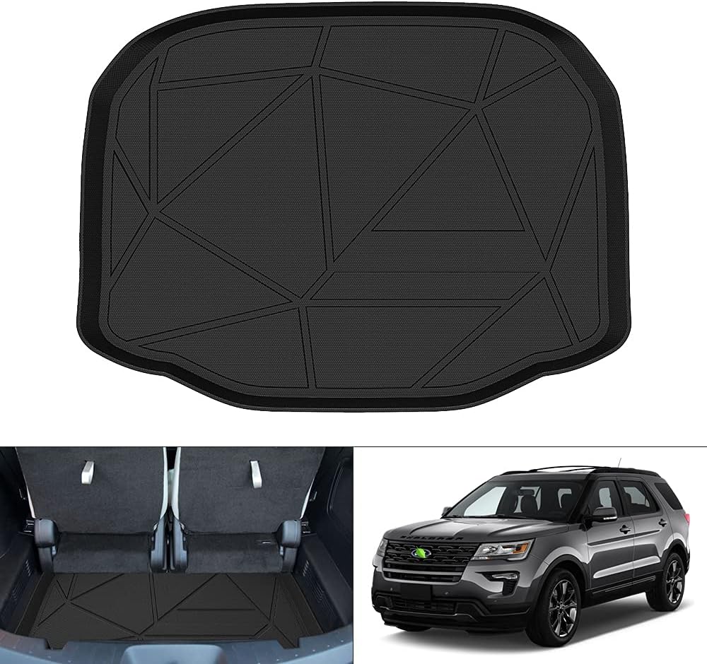 Black Non-Slip Car Cargo Mat Pack of 2 L9046