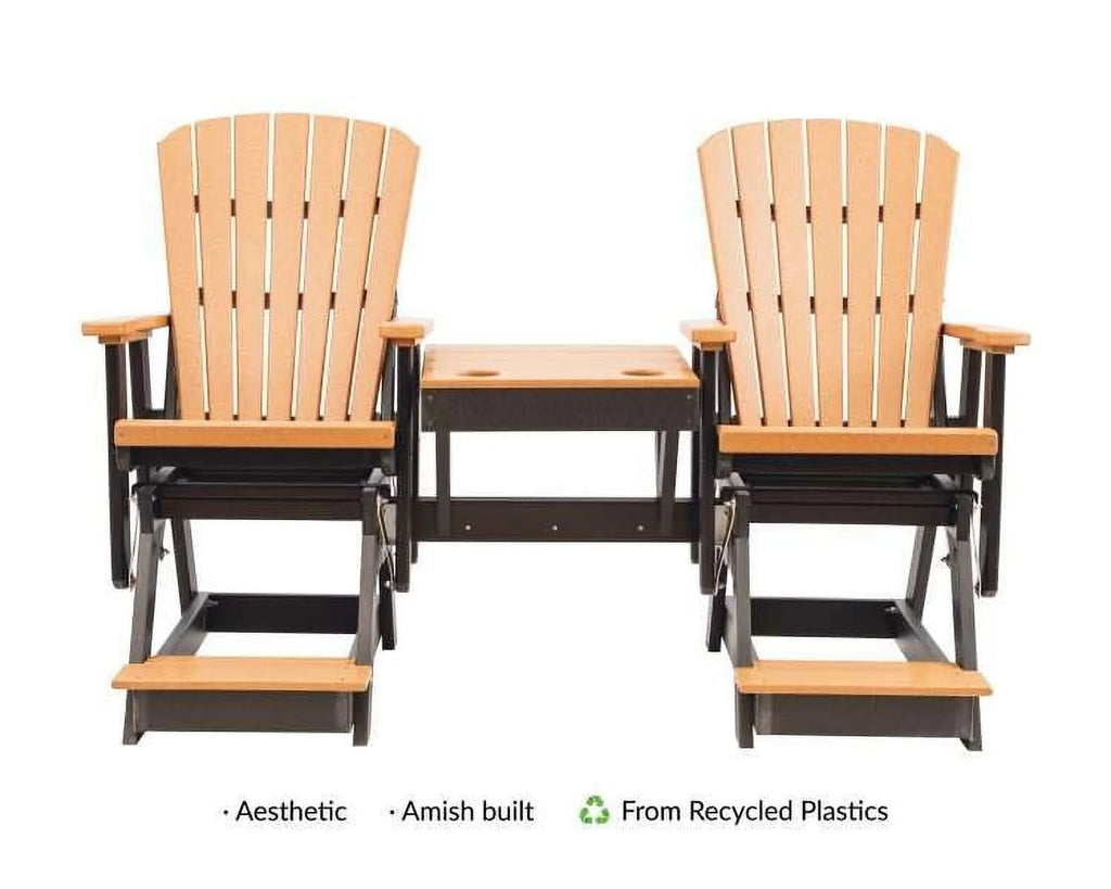 Poly Outdoor Adirondack Balcony Glider E689
