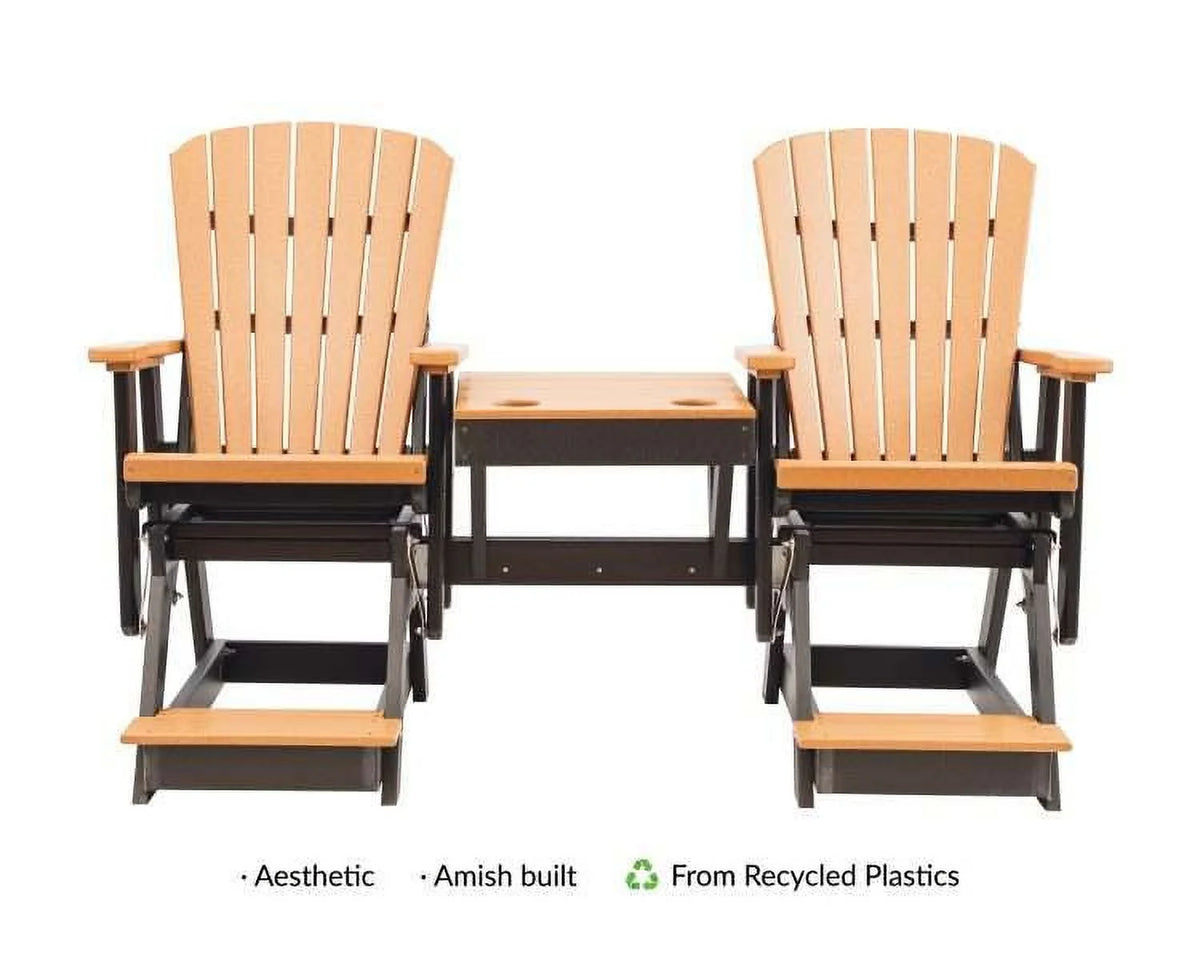 Poly Outdoor Adirondack Balcony Glider E689