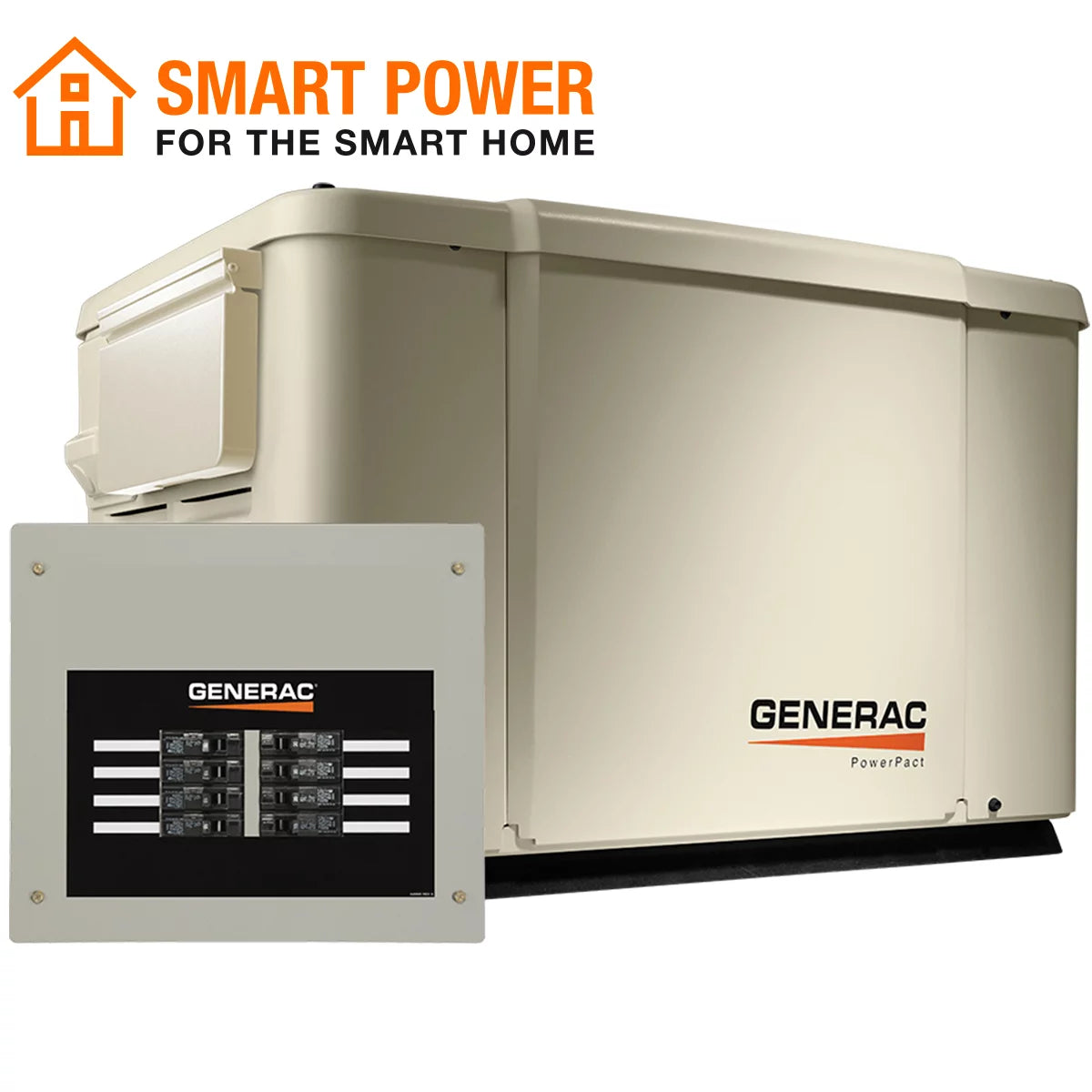 7500/6000 Watt Air-Cooled Home Standby Generator with Automatic Transfer Switch B54512