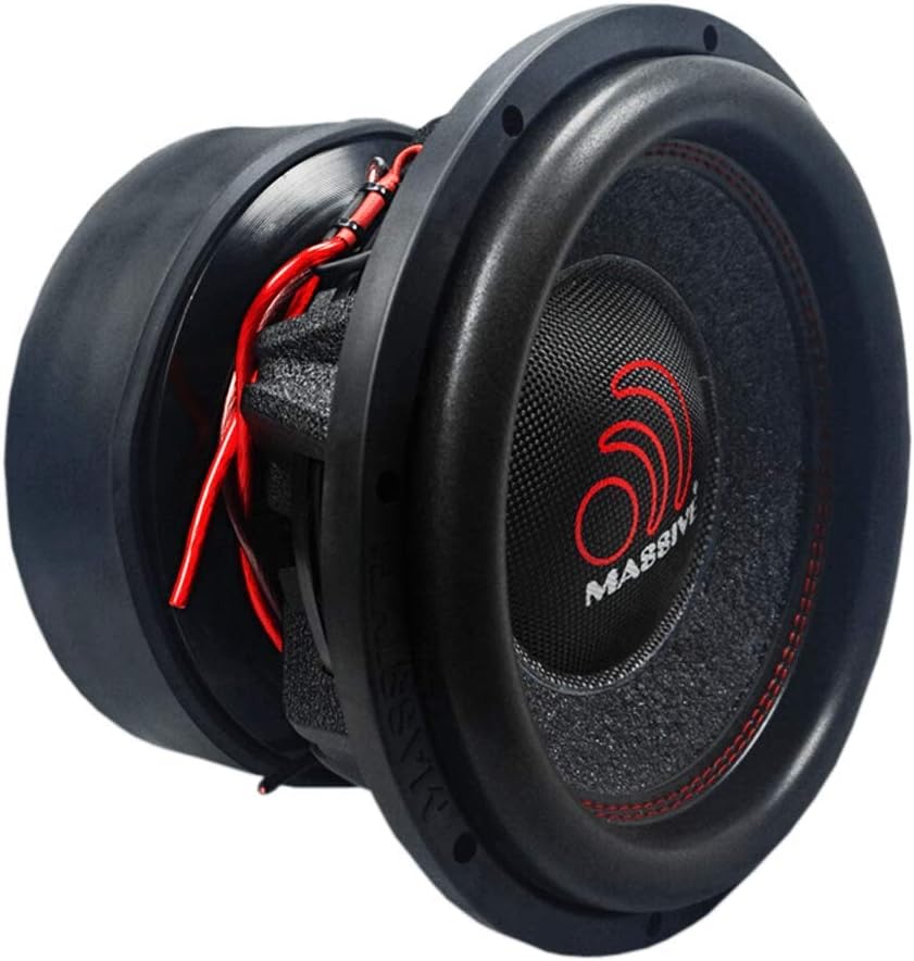 8 Inch Car Audio Subwoofer, 500 Watt RMS, Dual 4 Ohm W792