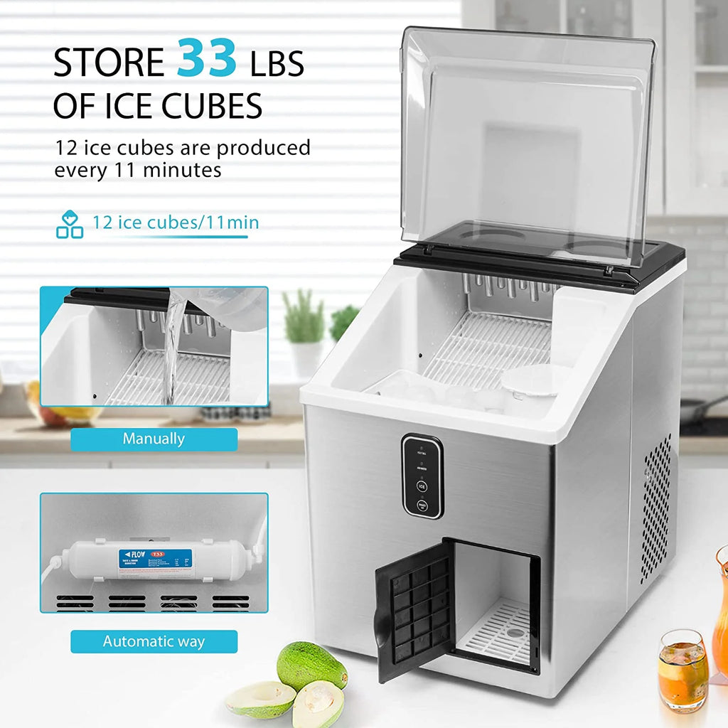 2 in 1 Countertop Ice Maker & Ice Shaver Machine H4625
